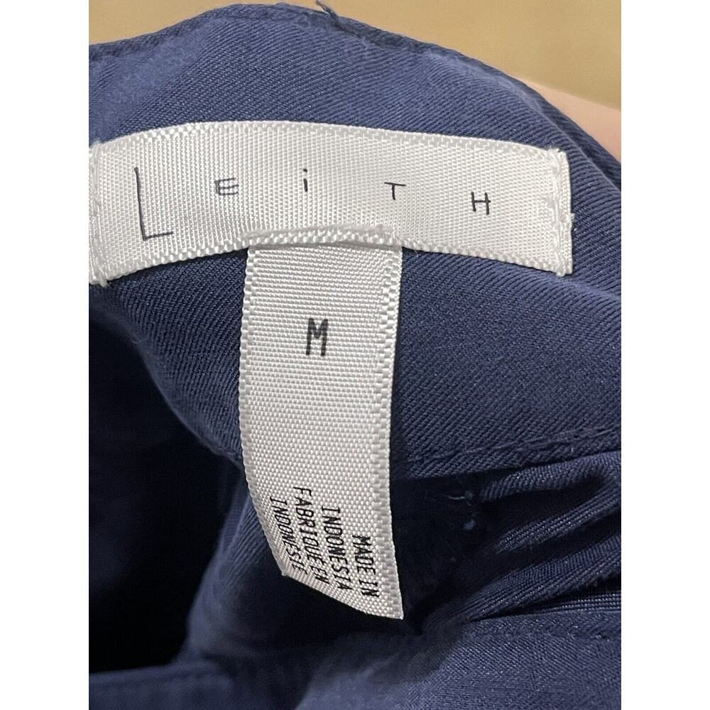 Leith Pants Soft Jogger Blue Size Medium Side Zipper - Picture 3 of 5